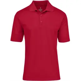 Mens Edge Golf Shirt Red Front